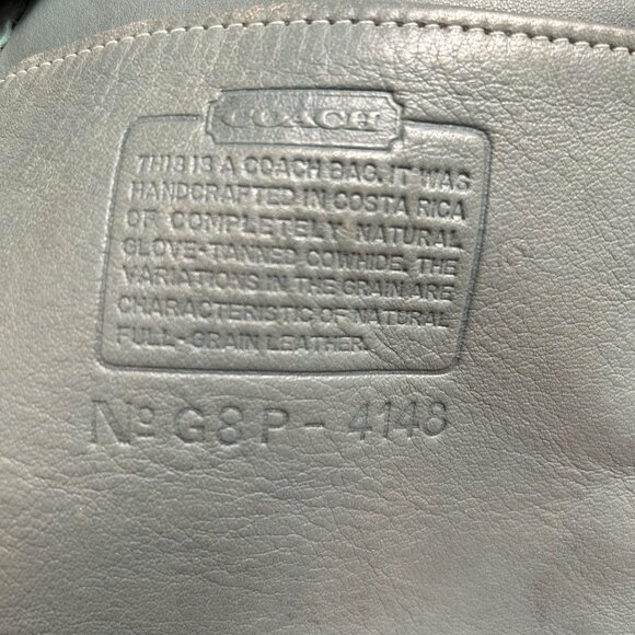 OCEAN AQUA COSTA RICA VINTAGE COACH SOHO BUCKET BAG 4148 - Picture 4 of 15